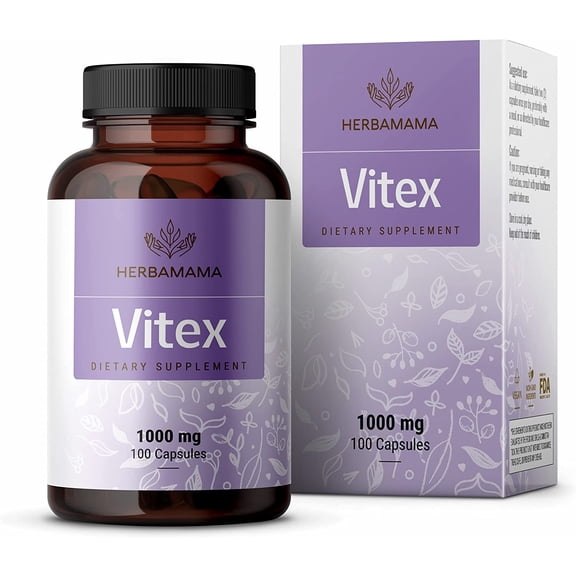 HERBAMAMA Vitex Chasteberry Health Balance -100 Capsules