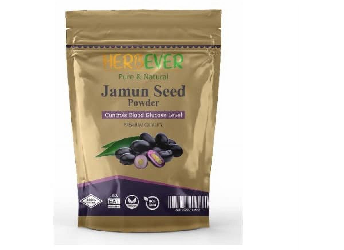 HERBEVER Jamun Seed Powder for Diabetes Sugar Balance 250 g
