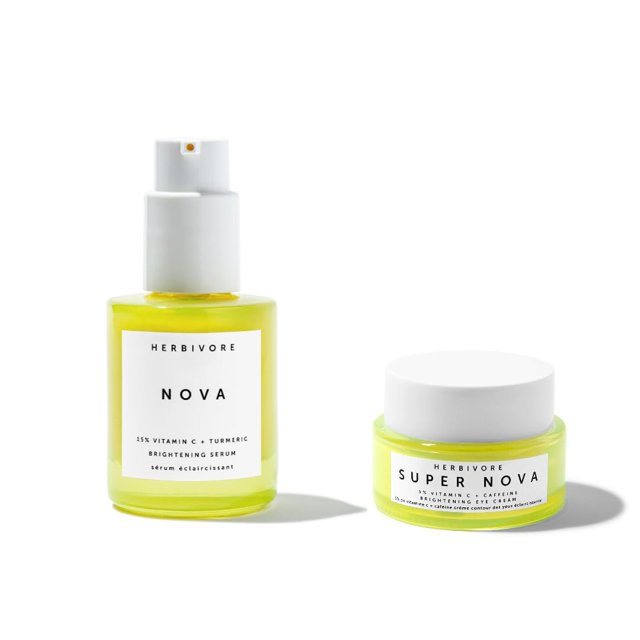 HERBIVORE Brightening Skincare Duo Nova Serum + Super Nova Eye Cream