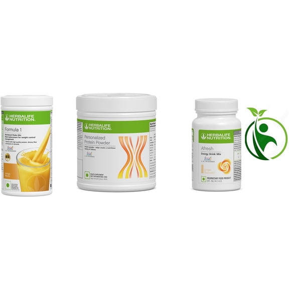 HERBLIFE Nutrition Shake Mix-MANGO WITH PROTEIN POWDER-200GM AND AFRESH GINGER