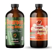 HERBOGANIC Ginger and Soursop Living Bitters Combined Pack Your Natural Wellness Solution