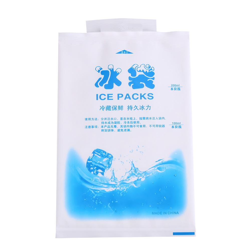 10-1Pcs Reusable Ice Bag Water Injection Icing Cooler Bag Pain Cold  Compress Drinks Refrigerate Food Keep Fresh Gel Dry Ice Pack - AliExpress