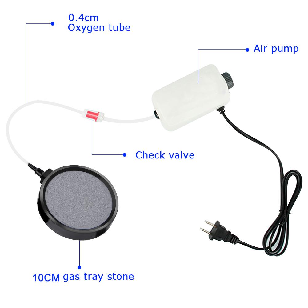 HERCHR Aquarium Bubble Disk, Aquarium Small Bubble Disk / Air Difusser for Fish Tank Koi Pond 10