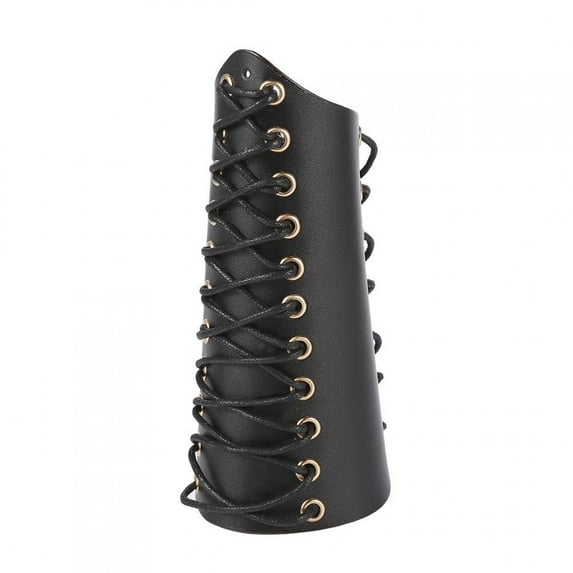 HERCHR Arm Gurad, 1Pc Archery Arm Guard Bracer Hunting Shooting Lace-up Leather Armguard, Archery Arm Guard