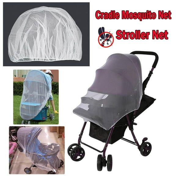 HERCHR Baby Net, Bug Net Netting Cover for Baby Pram, Buggy, Infant Carriers, Car Seats, Cradles, Cribs, Bassinets, Playpens, Netting Full Mesh Cover