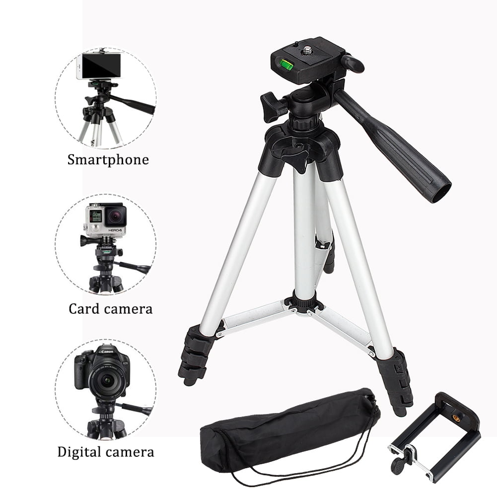 HERCHR Phone & Camera Tripod Stand, Flexible Camera Tripod with