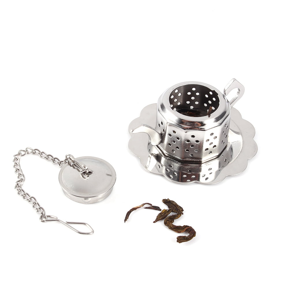 HERCHR Stainless Steel Loose Tea Infuser Leaf Strainer Filter Diffuser