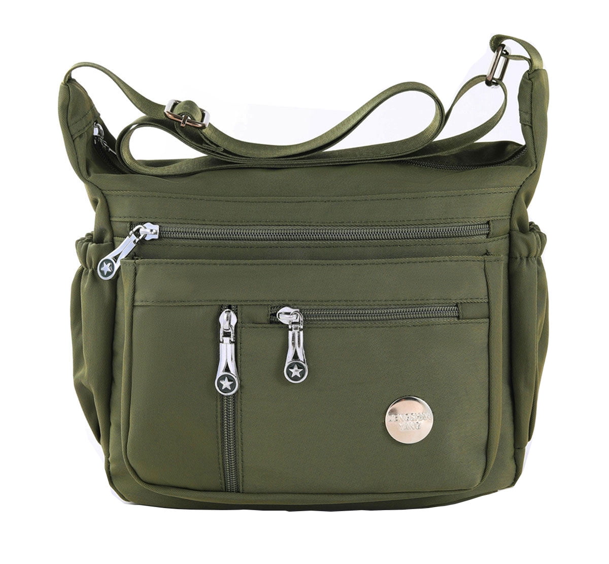 HERCMNOY Women's Long Strap Crossbody Bag, Multi-Pocket Nylon