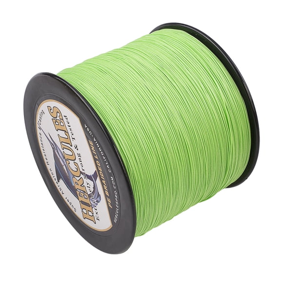 HERCULES Braided Fishing Line 1500m 1640yds 10lbs-200lbs Pe Superline 8 Strands (Fluorescent Green 100lb/45.4kg 0.55mm)