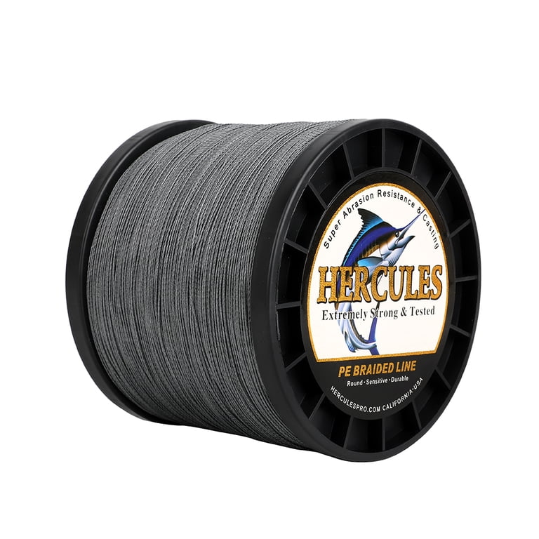 grey braided fishing line PE Braid is one of the best quality and value braided lines on the market.For deep drop fishing HERCULES Braided Fishing Line 1500m