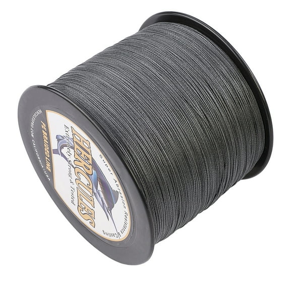 HERCULES Braided Fishing Line 2000m 2187yds 10lbs-200lbs Pe Superline 8 Strands (Black 90lb/40.8kg 0.50mm)
