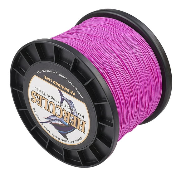 HERCULES Braided Fishing Line 2000m 2187yds 10lbs-200lbs Pe Superline 8 Strands (Pink 200lb/90.7kg 0.75mm)