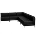 thumbnail image 1 of HERCULES Imagination Series Black LeatherSoft Sectional Configuration, 5 Pieces, 1 of 2
