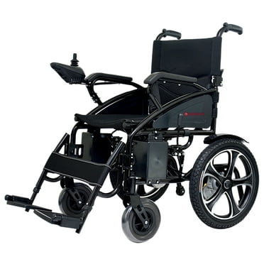 HERCULES Lite Ex Foldable Lightweight Electric Power Wheelchair, Motorized Long Range Heavy Duty Travel Safe