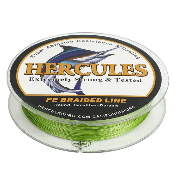 HERCULES Super Cast 100M 109 Yards Braided Fishing Line 120 LB Test for Saltwater Freshwater PE Braid Fish Lines Superline 8 Strands - Army Green, 120LB (54.5KG), 0.58MM