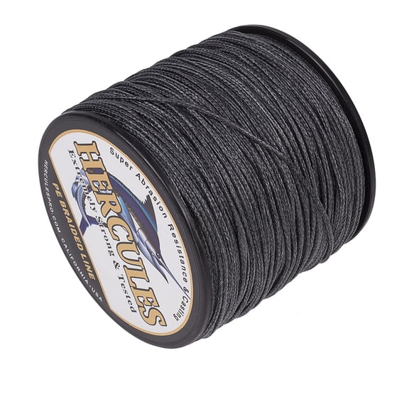 HERCULES Super Cast 100M 109 Yards Braided Fishing Line 250 LB Test for Saltwater Freshwater PE Braid Fish Lines Superline 8 Strands - Black, 250LB (113.4KG), 1.00MM