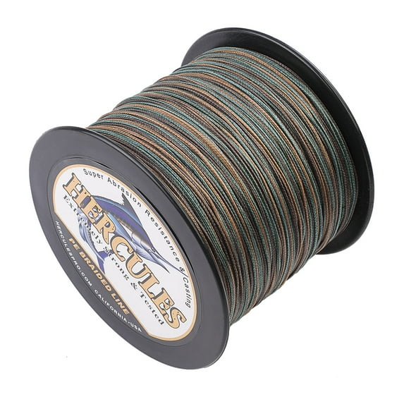 HERCULES Super Cast 300M 328 Yards Braided Fishing Line 300 LB Test for Saltwater Freshwater PE Braid Fish Lines Superline 8 Strands - Camo, 300LB (136.1KG), 1.20MM