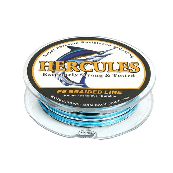 HERCULES Super Strong 300M 328 Yards Braided Fishing Line 15 LB Test for Saltwater Freshwater PE Braid Fish Lines 4 Strands - Blue Camo, 15LB (6.8KG), 0.16MM