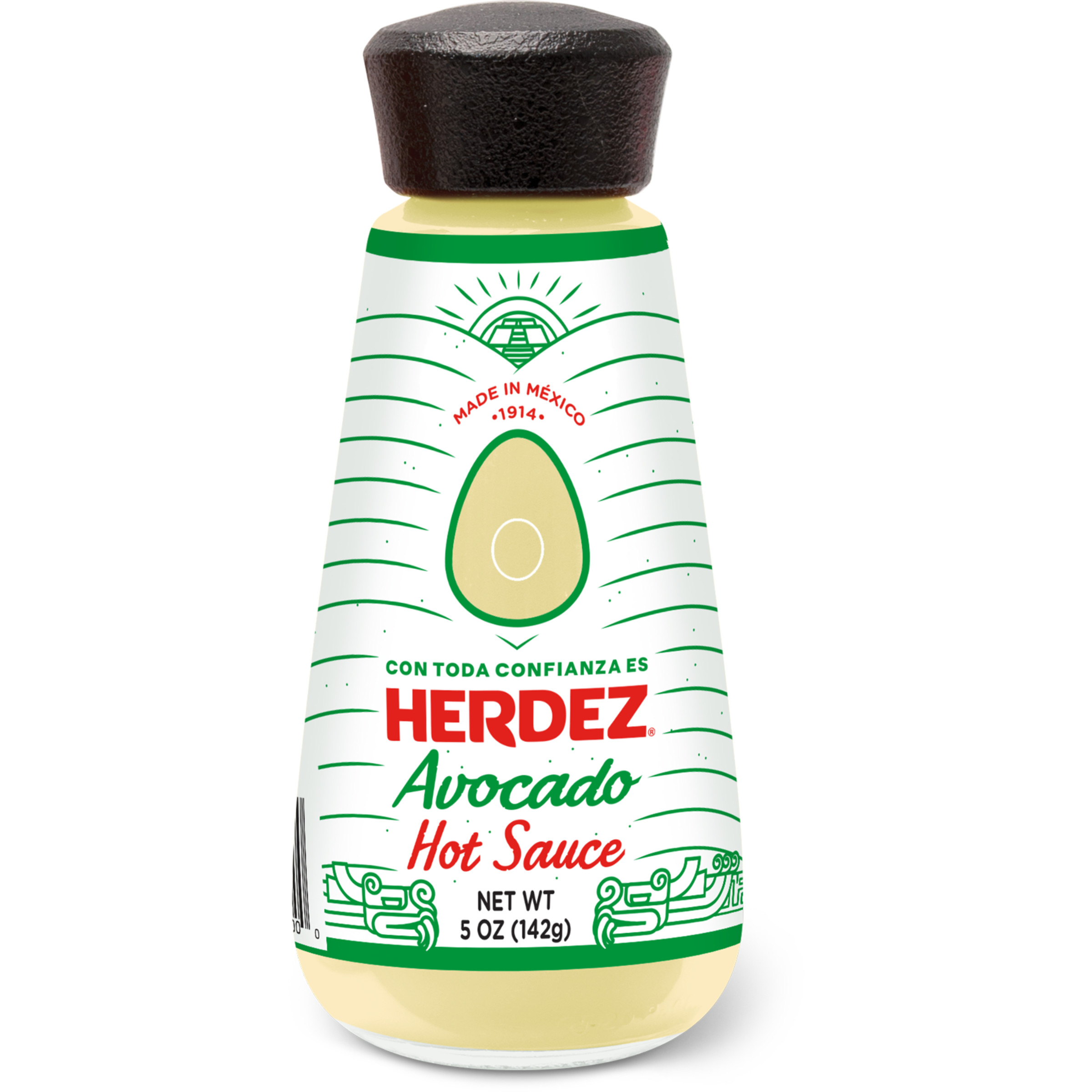 HERDEZ, Avocado Hot Sauce, Taco Topping, Regular, 5 oz Bottle - image 1 of 8