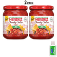 thumbnail image 1 of HERDEZ Chunky Salsa Mild, Tortilla Chip Dip, Shelf Stable, 15 oz Glass Jar, 1 of 6