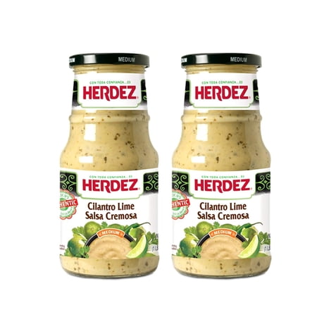HERDEZ Cilantro Lime Salsa Cremosa 15.3 Oz (Pack of 3)