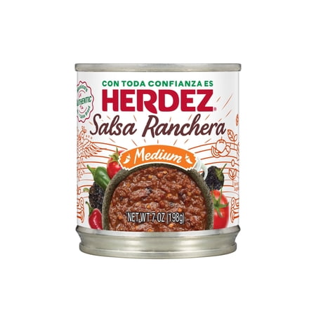 HERDEZ Salsa Ranchera Medium, Shelf Stable, 7 oz Steel Can