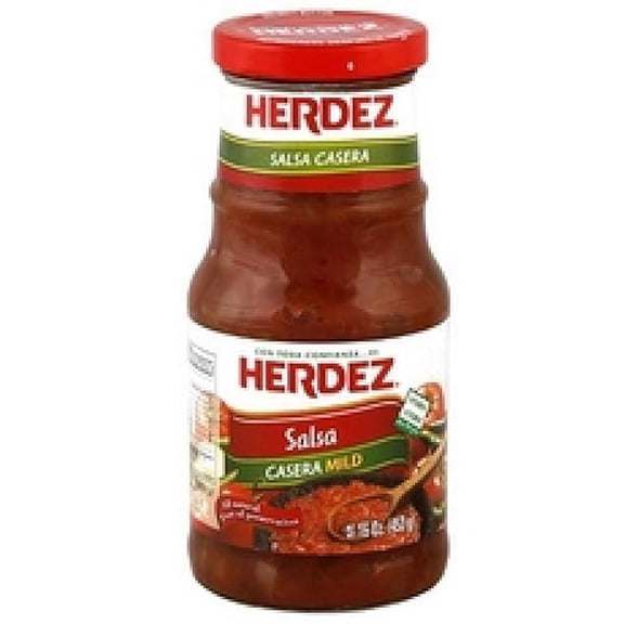 HERDEZ Salsa Casera, Mild, 16 oz Jar Classic Homestyle Mexican Salsa for Everyday Use
