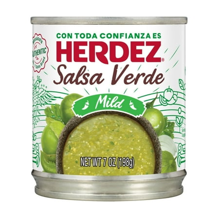HERDEZ Salsa Verde Mild, Shelf Stable, 7 oz Steel Can