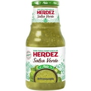 HERDEZ Salsa Verde Mild, Tortilla Chip Dip, Shelf Stable, 24 oz Glass Jar