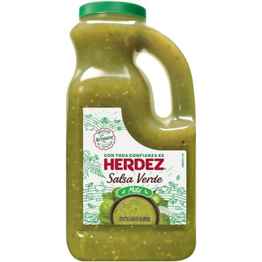 HERDEZ Salsa Verde Mild, Tortilla Chip Dip, Shelf Stable, Large 68 oz Plastic Jug