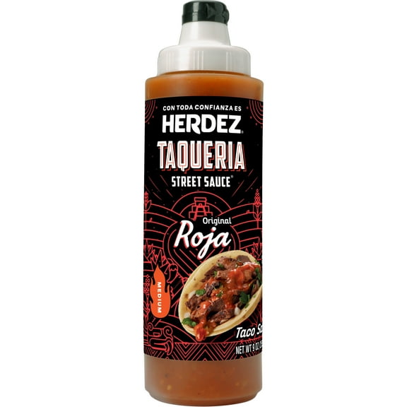 HERDEZ TAQUERIA STREET LIQUID SAUCE Roja Taco Sauce, 9 oz Bottle (Pack of 6)