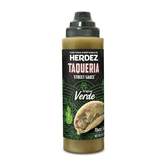 HERDEZ TAQUERIA STREET SAUCE Original Verde Mild Taco Sauce, Shelf Stable, 9 oz (Pack of 8)