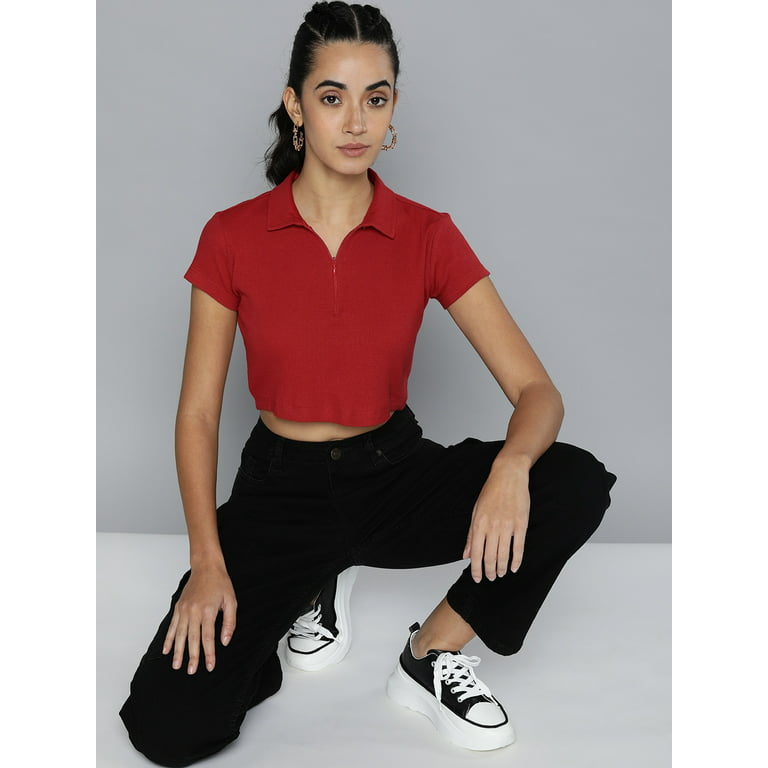 https://i5.walmartimages.com/seo/HERE-NOW-By-Myntra-Casual-T-Shirts-For-Women-Red-Polo-Collar-Crop-Short-Sleeves-Solid-Cotton-Ready-to-Wear-T-shirt-Clothing-Zip-Closure-Top_8b25d4c0-9731-4268-ab61-73166e317aaf.f673216008a59c67b8c0405da987b726.jpeg?odnHeight=768&odnWidth=768&odnBg=FFFFFF