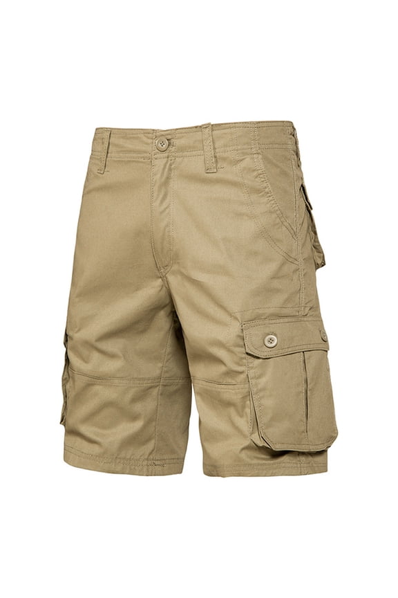 Men's Casual Cargo Shorts, Lightweight Water Resistant Shorts, Stretch Tactical Plus Size Work Shorts with Multi-Pocket