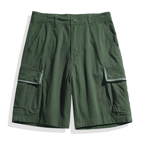 HERESOM Mens Outdoor Casual Expandable Waist Lightweight Water Resistant Quick Dry Fishing Hiking Shorts