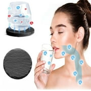 HERESOM Water Bottle Energy Circular Cup Mat , Energy Stone Cup Mat , Energy Rockimprove Lymphatic Circulation Cup Mat And Promote Metabolism
