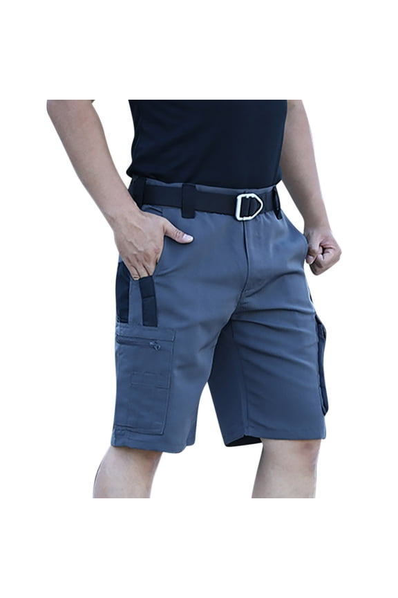 Work Pants Men's Shorts Multi Pocket Outdoor Work Pants Half Pants Five Quarter Plus Size Pants Waterproof Shorts