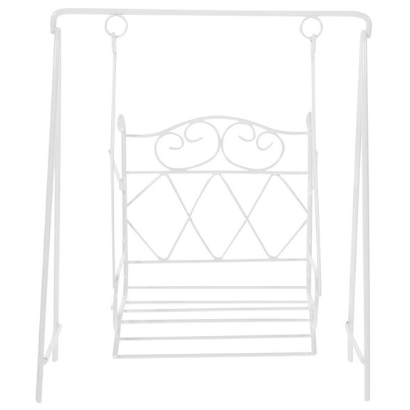 HERFIER 1:12 Miniature Porch Swing Dollhouse Fairy Garden Decoration