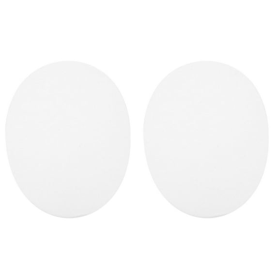 HERFIER 1 Pair of Oval Ironing Patches Clothes Repair Patches Elbow Iron-on Patches 5.5x4.32x0.08in