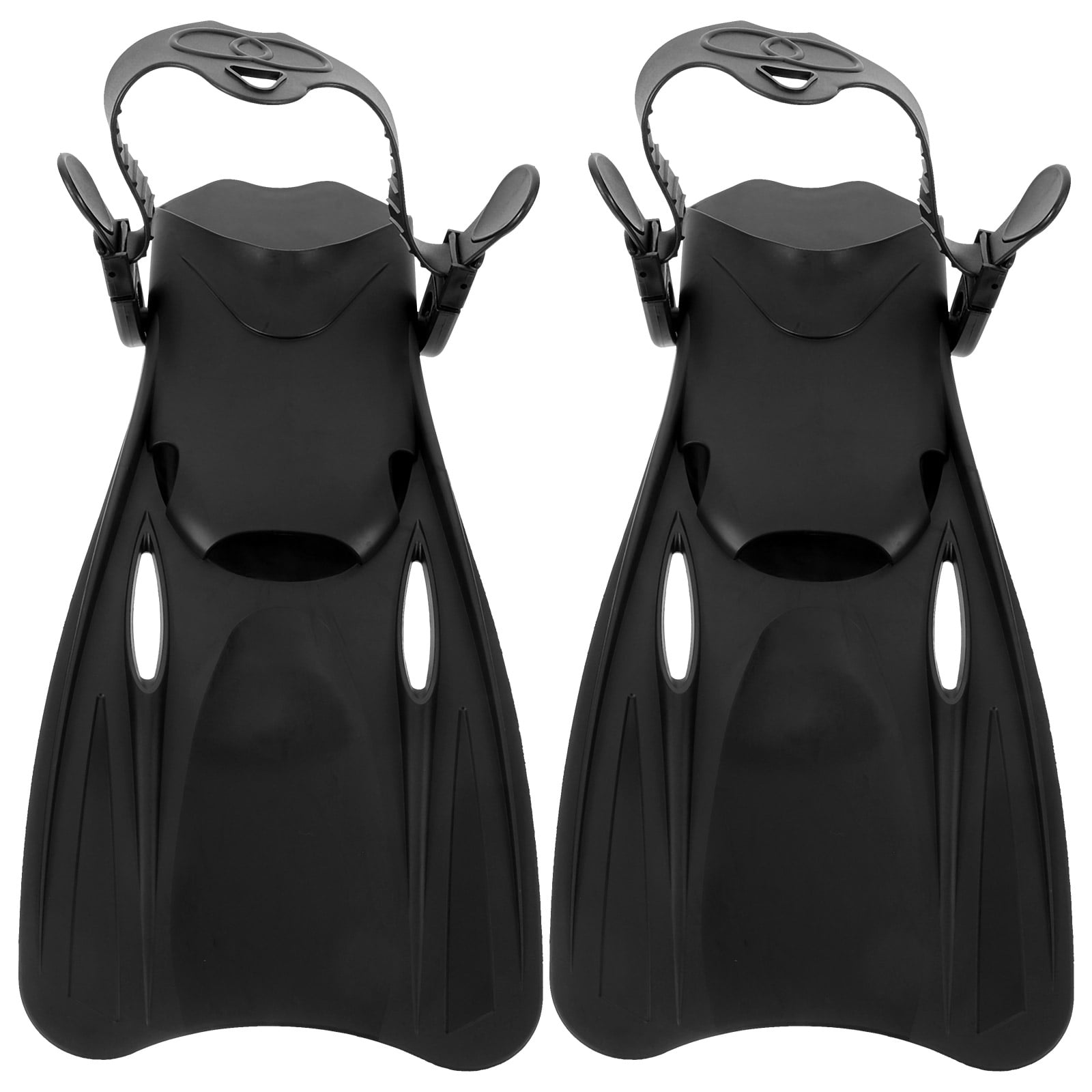 HERFIER 1 Pair of Swimming Training Fins Plastic Snorkeling Fins Adult ...