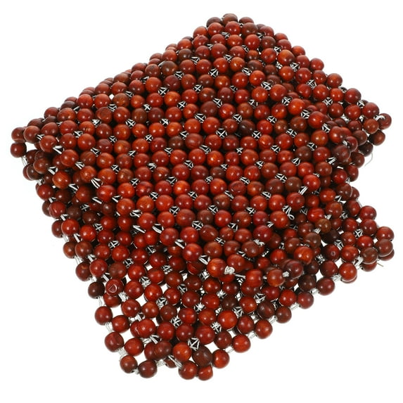 HERFIER 1 Pc Breathable Wood Beads Seat Cushion Car Seat Cushion Wood Beaded Seat Pads 17.69x17.69x0.59in