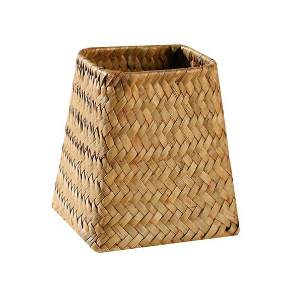 HERFIER 1 Pc Pastoral Woven Storage Basket European Style Flower Holder (Natural Color) 5.5x4.72x4.72in