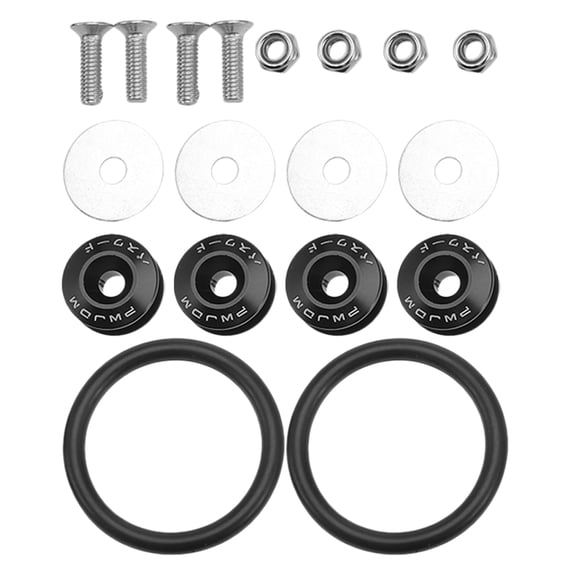 HERFIER 1 Set Quick Release Bumper Clips Front Rear Bumper Fastener Car Bumper Holders 2.16x2.16x0.2in