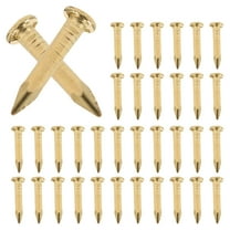 HERFIER 100pcs Furniture Fixing Nails Metal Nails Copper Nails DIY Projects Pegs 0.31x0.1x0.1in