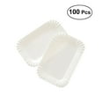 thumbnail image 1 of HERFIER 100pcs/LOT Disposable Tableware Cake Paper Plate Birthday Paper Plates Cutlery Tray 6.29x4.13x0.39in, 1 of 8