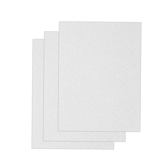 HERFIER 10pcs A4 Sheets Glitter Cardstock Making Diy Material Sparkling Craftwork Scrapbooking (Silver) 11.67x8.25x0.04in