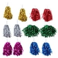 thumbnail image 1 of HERFIER 12pcs Straight Handle Cheering Poms Spirited Fun Cheerleading Kit Cheer Props for Performance Competition Cheering Sports Events 11.79x0.2x0.01in, 1 of 8