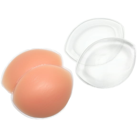 HERFIER 2 Pairs Bra Pads Inserts Silicone Bra Inserts Sticky Bra Pads Bra Pad Women Lifter 5.11x4.13x1.18in