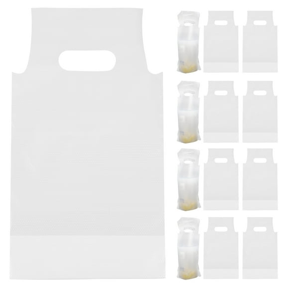 GETAJGHSD Coffee Takeout Bags Tear Resistant Plastic 200Pcs