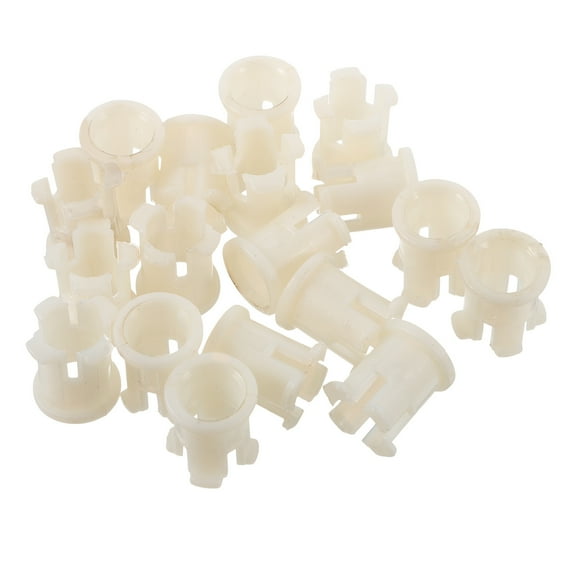 HERFIER 20Pcs Small Wheel Sockets Swivel Caster Stem Sleeves Caster Socket Inserts for Chair Feet 0.79x0.63x0.63in